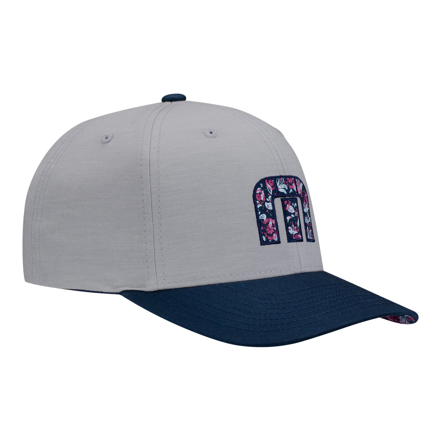 Indianapolis Motor Speedway TravisMathew Flourish Hat in Grey - Front Right View