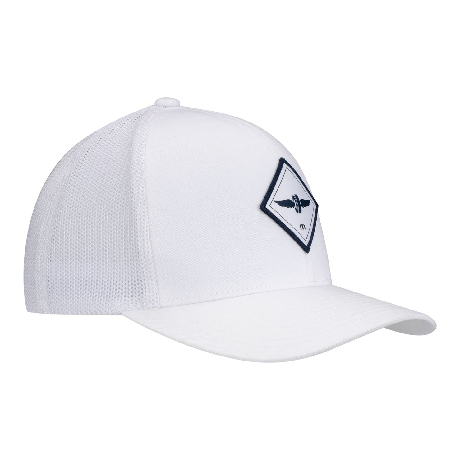 Indianapolis Motor Speedway Diamond TravisMathew Widder 2.0 Hat in White - Front Right View