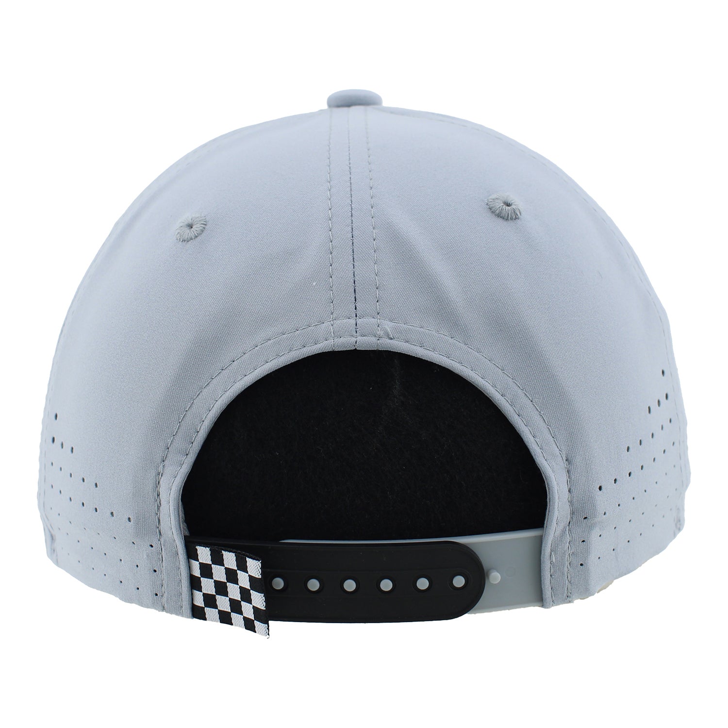 Indy 500 Diamond Rope Zephyr Hat in White - Back View