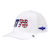IMS Americana 1776 Hat in White - Front Left View