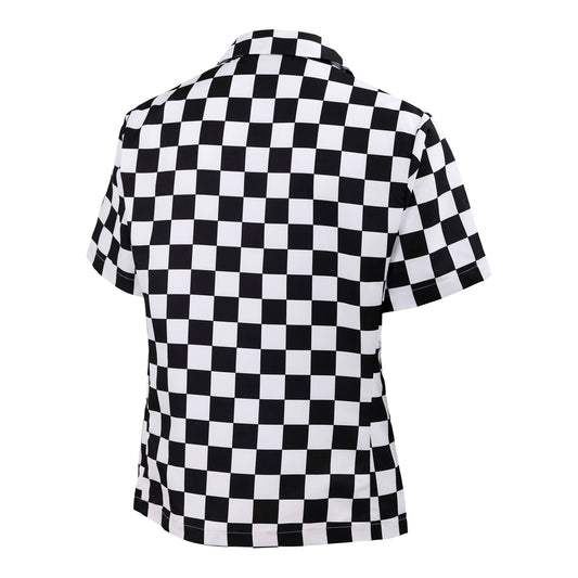 Wing Wheel Flag Checkered Suit Jacket - Back View