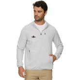 Wing, Wheel, and Flag Pivot Jacket in White - Front View
