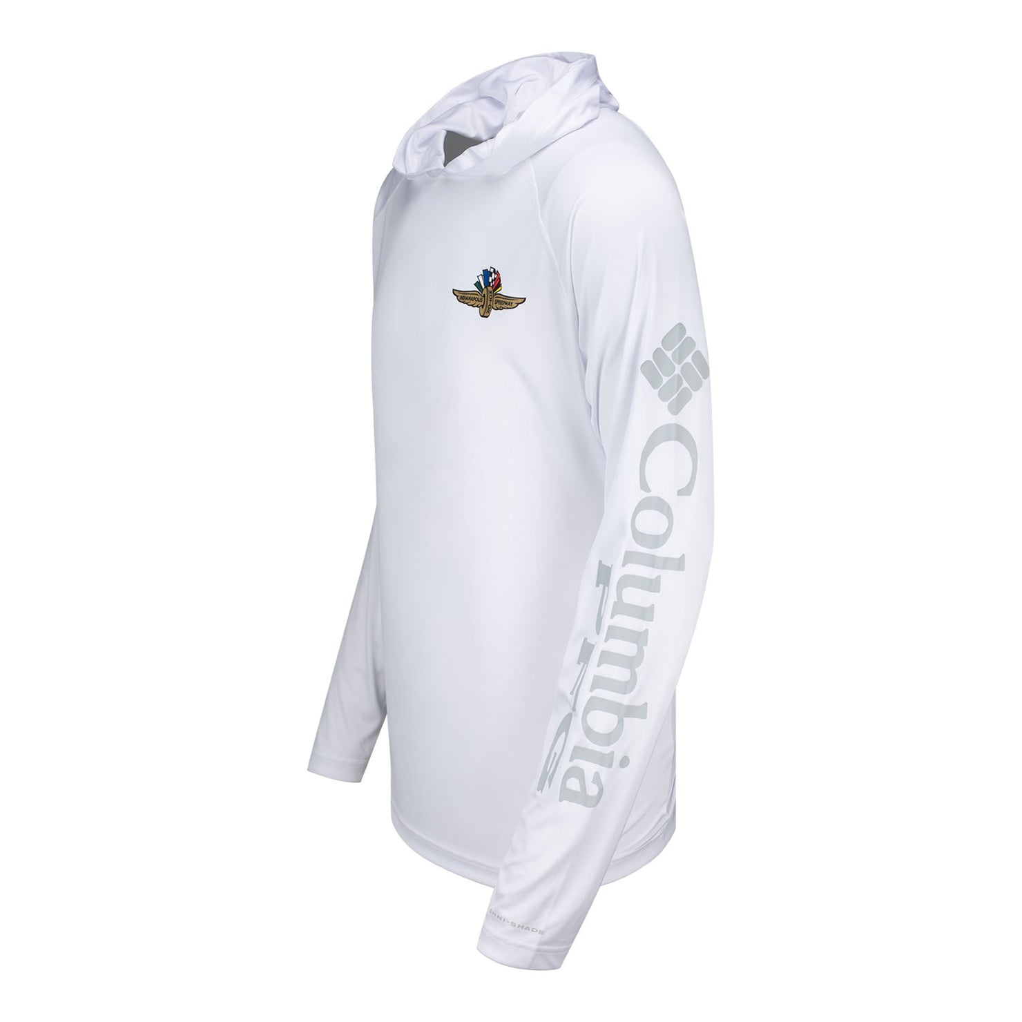 Wing Wheel Flag Columbia Terminal Tackle Hoodie Shirt - side view