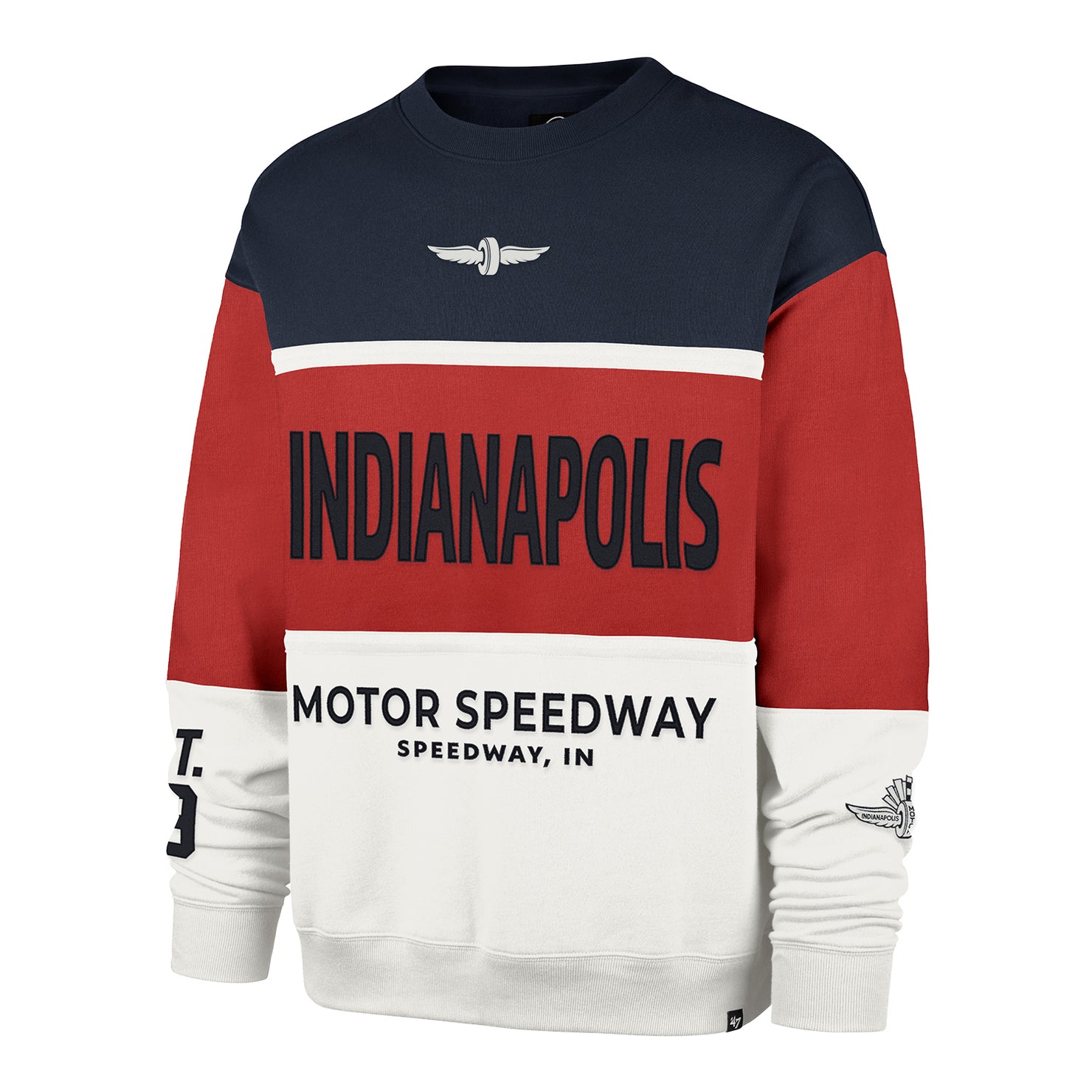 Indianapolis Motor Speedway '47 Brand Maximalist Crewneck - Front View