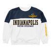 Indianapolis Motor Speedway Colorblock Crewneck Sweatshirt - Front View