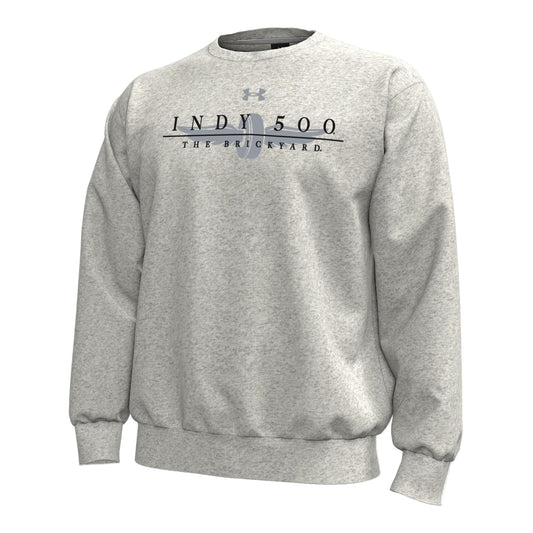 Under Armour Brickyard Crewneck in White - Front View