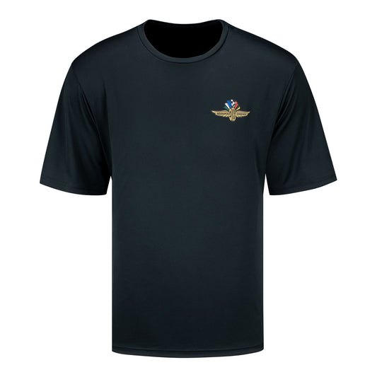 Wing Wheel Flag Columbia Terminal Tackle Shirt - front view