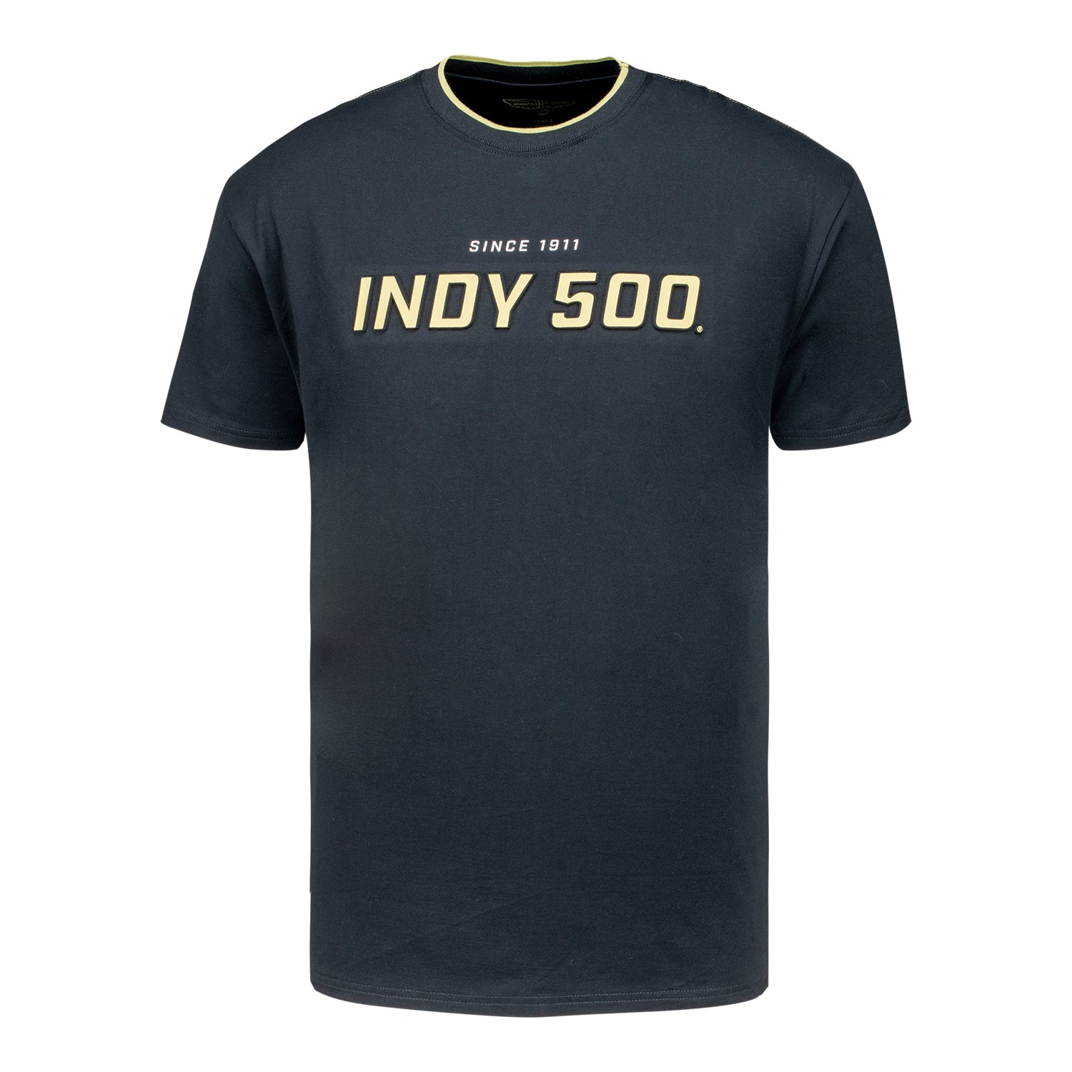 Indy 500 Shield T-Shirt in Black -  Front View