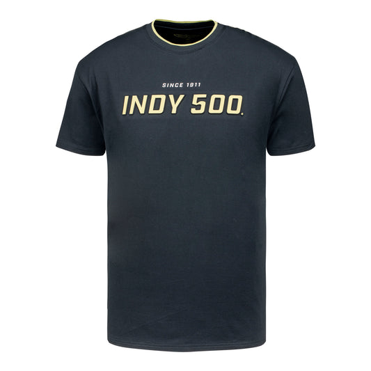 Indy 500 Shield T-Shirt in Black -  Front View