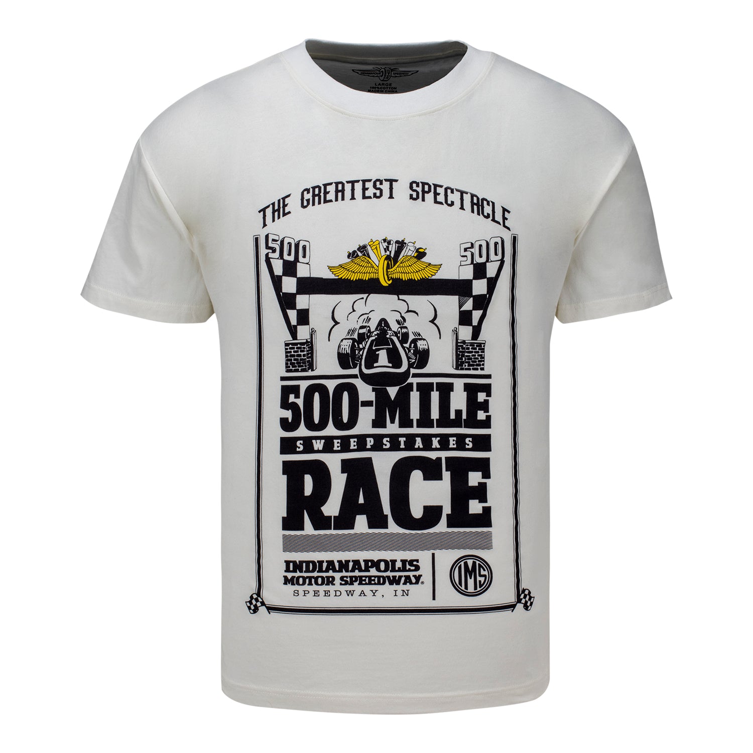 INDY 500 MILE T-SHIRT - Front View