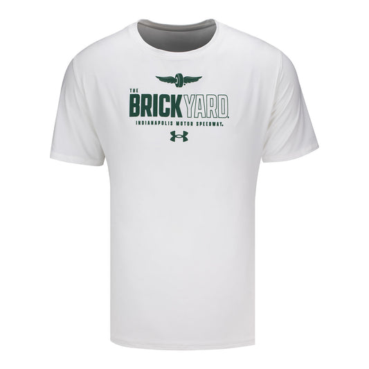 IMS Brickyard Under Armor T-Shirt in White - Front View