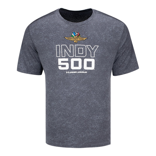 Indy 500 Pixel Under Armor T-Shirt in Grey - Front View