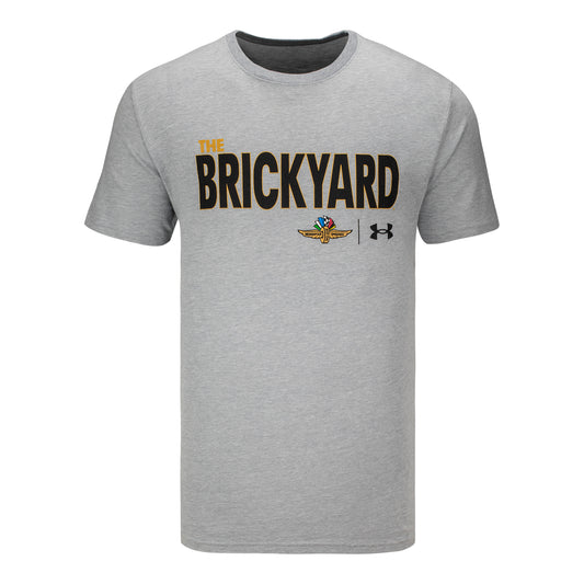 The Brickyard Under Armor T-Shirt in Grey - Front View
