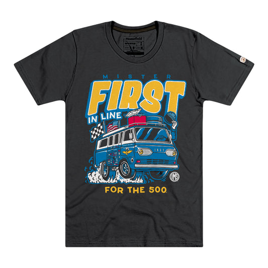 Mister First in Line Shirt in Black - Front View