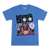 1976 Indianapolis 500 Bicentennial Tee in Blue - Front View