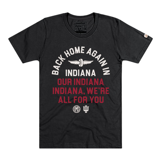 IMS/IU Collab Song Tee in Black - Front View