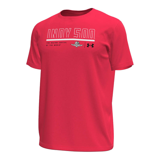 Under Armour Motion Racing Capitol T-shirt in Red - Front view