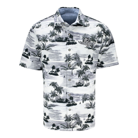 Wing and Wheel Tommy Bahama Tropical Horizons Woven Shirt - front view