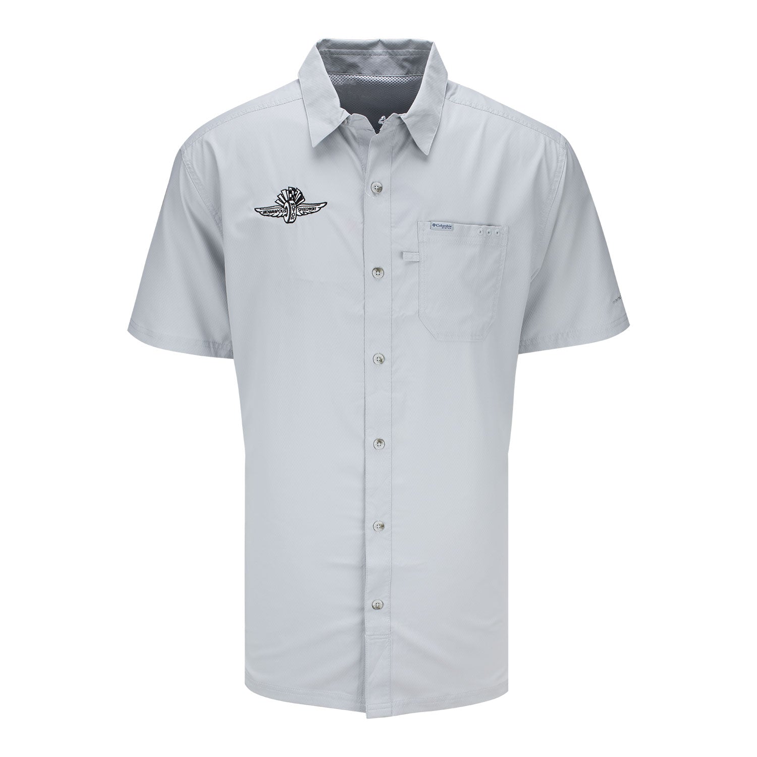 Wing Wheel Flag Columbia Slack Tide Camp Shirt - front view