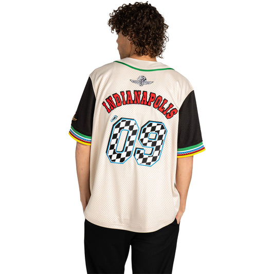 IMS Unisex Baseball Jersey in White - Back View