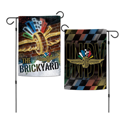 Wing Wheel Flag Neon Logo Garden Flag