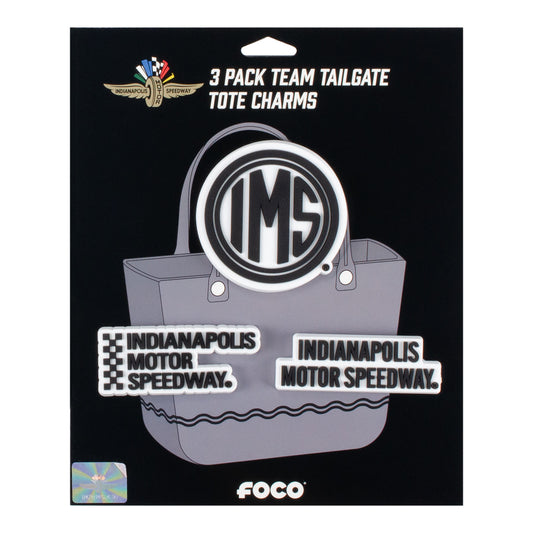 Wing Wheel Flag Tailgate Bag Charms - Front View