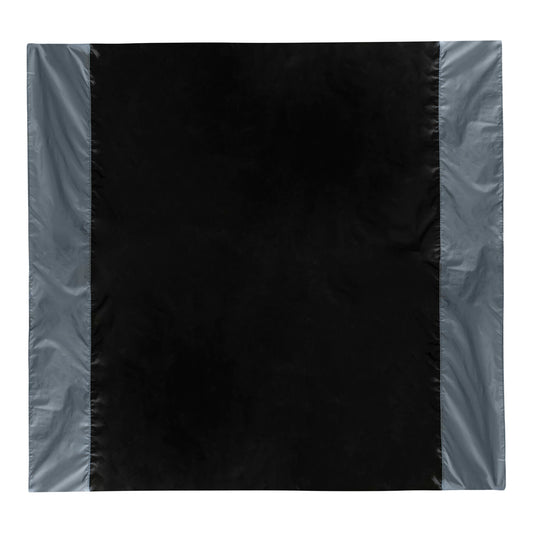 Wing Wheel Flag Picnic Blanket with Stakes in black