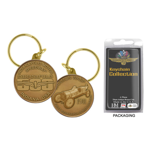 Marmon Wasp Coin Keychain - Front View