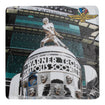 Wing Wheel Flag Borg Trophy Closeup Stone Coaster