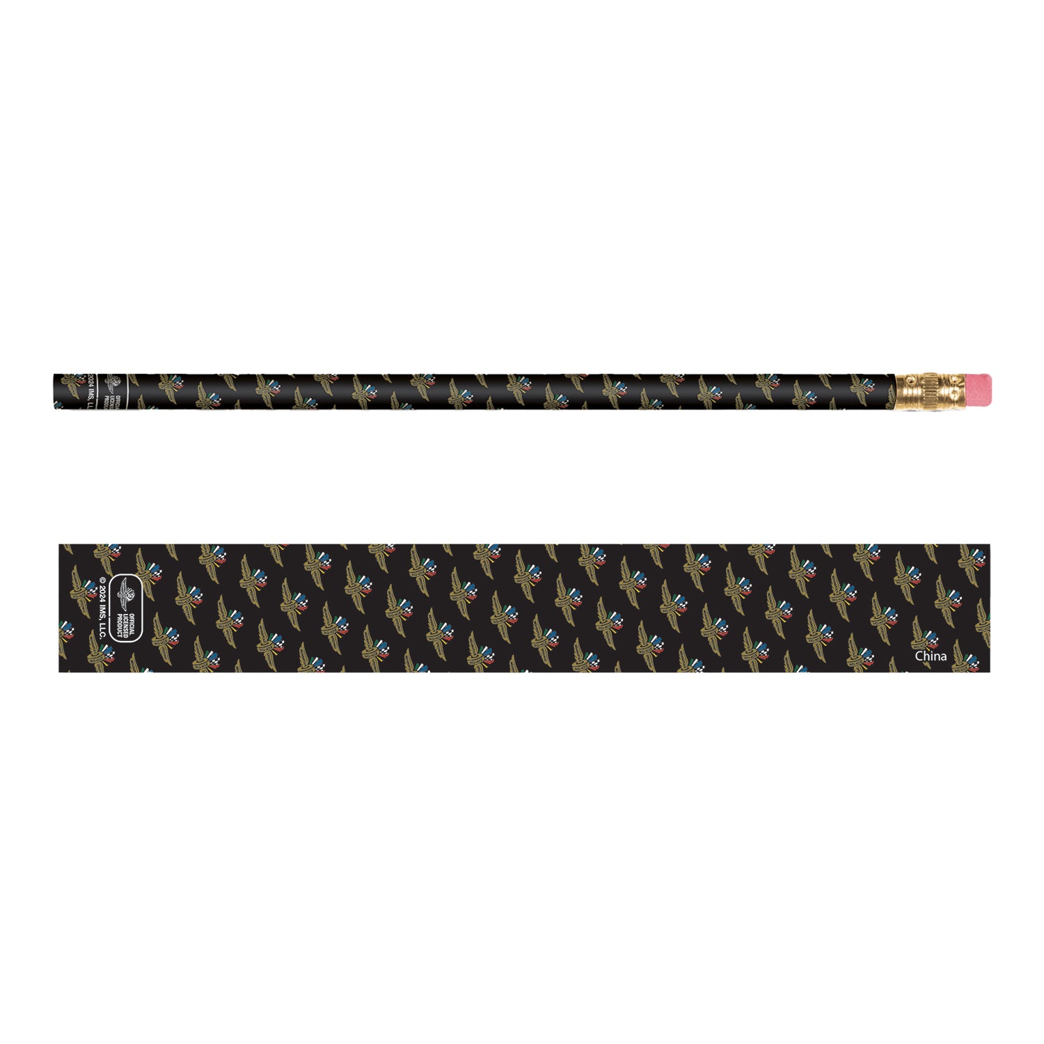 Wing Wheel Flag All Over Print Pencil - front view