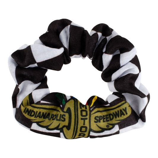 IMS Checkered Flag Scrunchie - front view