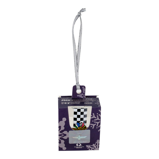 Wing Wheel Flag Shot Glass Ornament - Ornament Front View