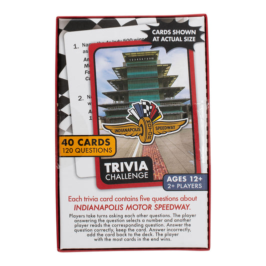 Indianapolis Motor Speedway Trivia Game, back box view