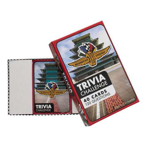Indianapolis Motor Speedway Trivia Game, front box with cards view