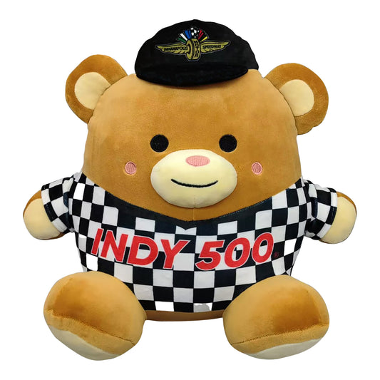 Wing Wheel Flag Squishy Bear Plush 12in - front view