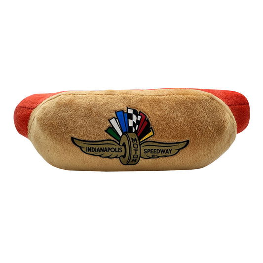 Wing Wheel Flag Hot Dog Plush - front view