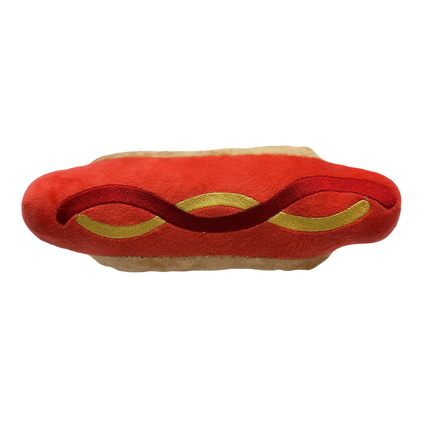 Wing Wheel Flag Hot Dog Plush - top view