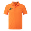 Wing Wheel Flag PUMA Boys Essential Polo in orange, front view