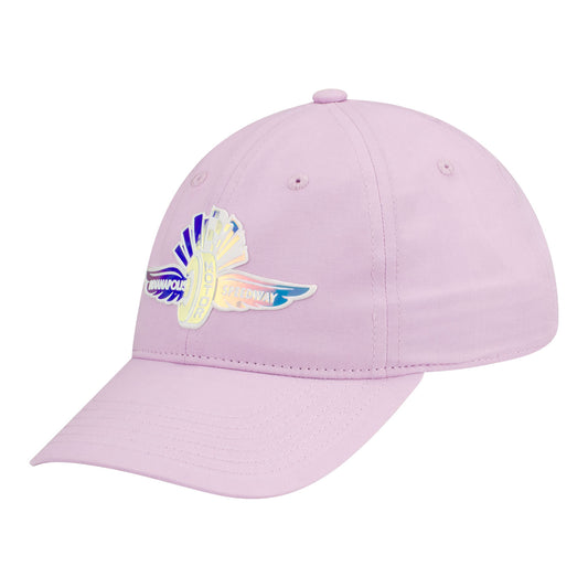 Wing Wheel Flag Marble Iridescent Youth Girls' Hat - side view