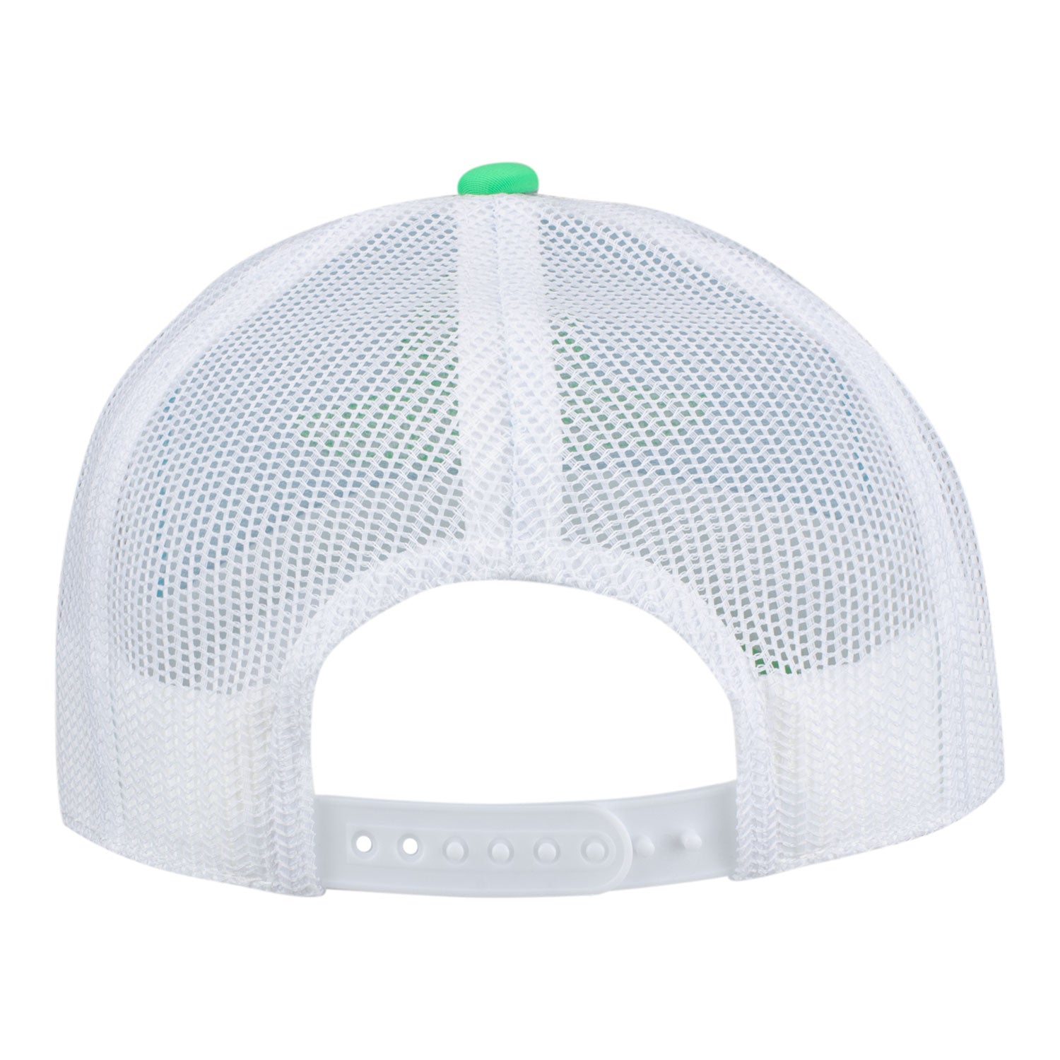 Youth Wing Wheel Flag Neon Rope Mesh Hat - Back View