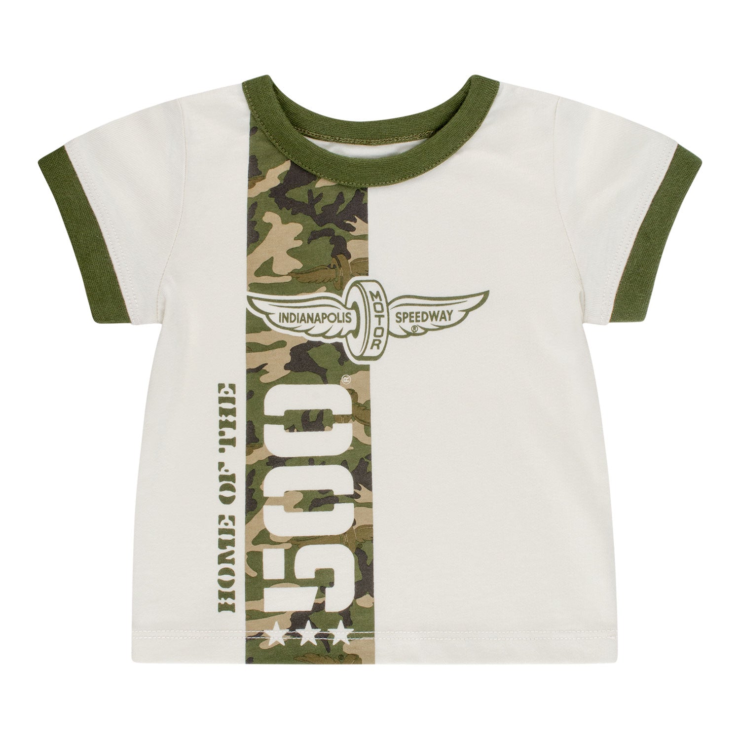 Indianapolis 500 Infant Tee & Shortall Camo Set - T-shirt Front View