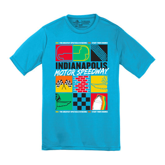 Indianapolis Motor Speedway Collage Youth T-Shirt - front view