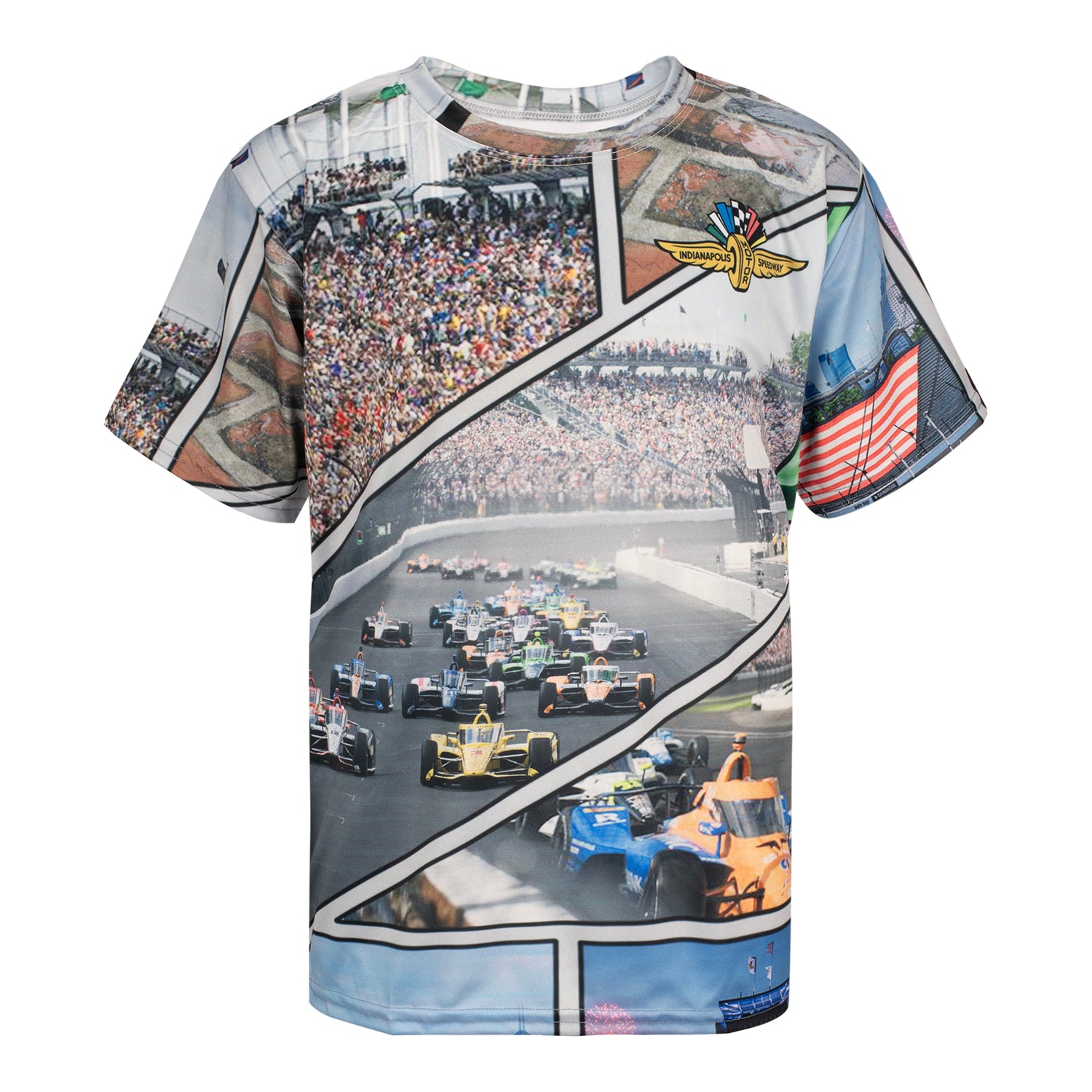 Indianapolis Motor Speedway Youth Sublimated T-Shirt - Front View
