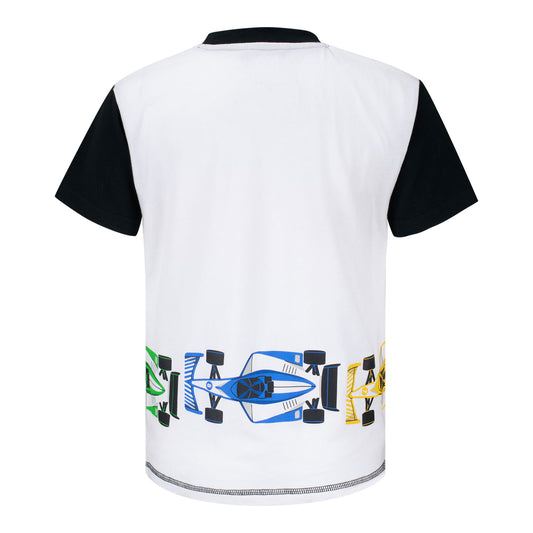 Indianapolis 500 Pole Position Youth Shirt in White - Back View