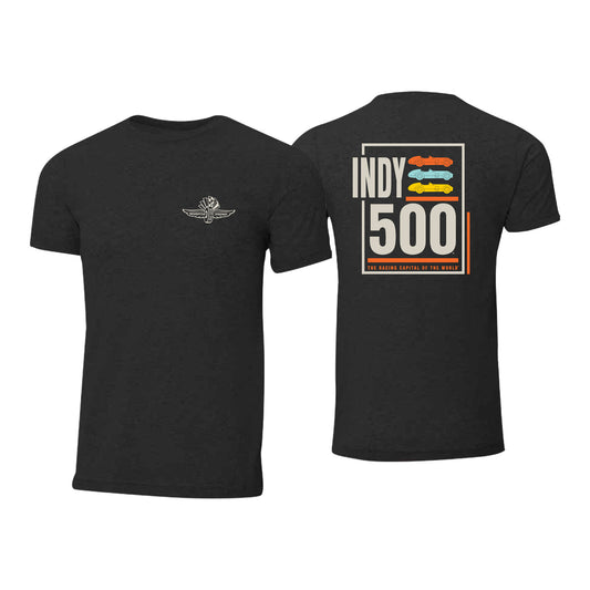 Youth WWF Archer Charcoal T-shirt in Black - Front and Back View