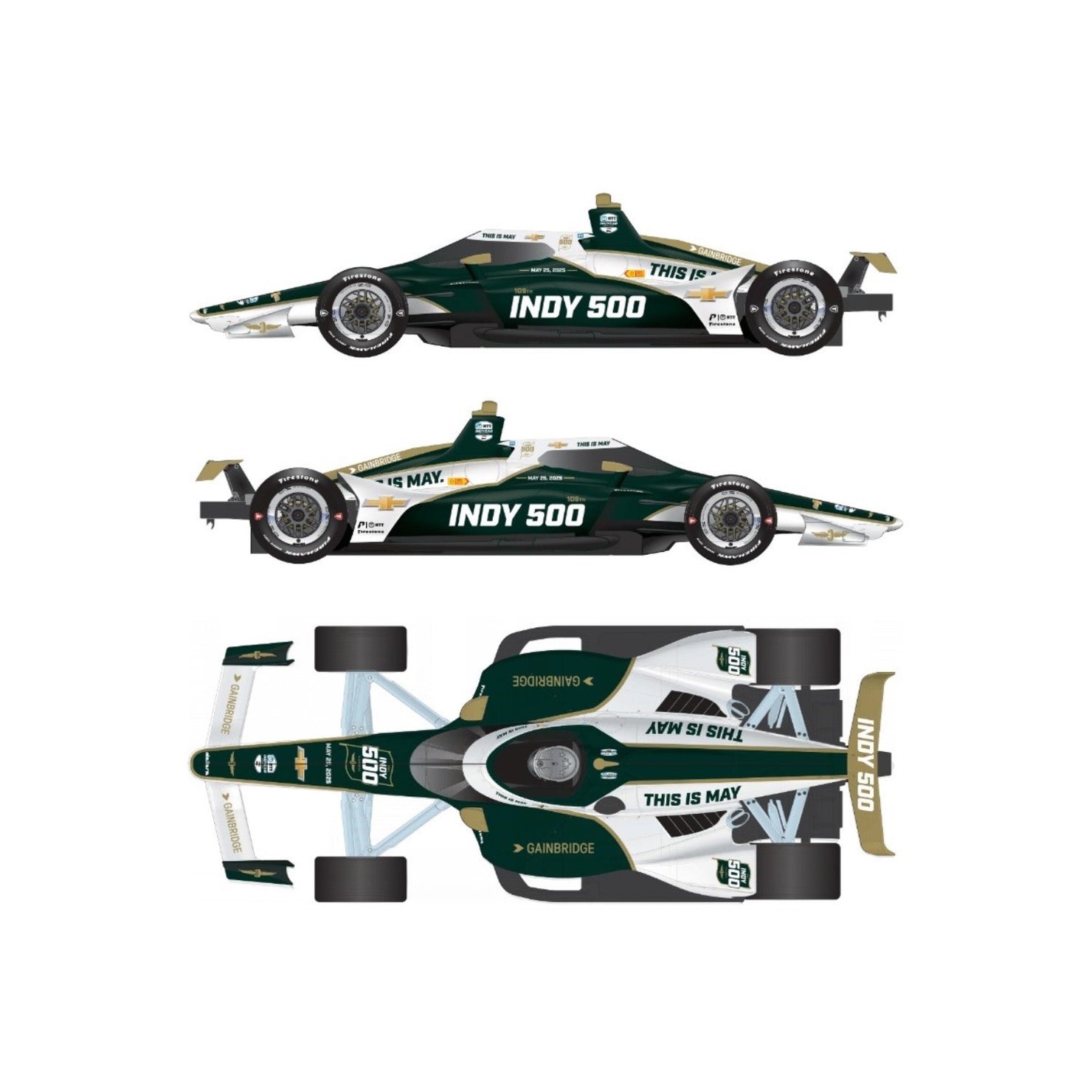 2025 Indy 500 Event Car 1/18