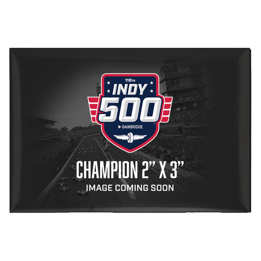 2026 Indy 500 Winner Magnet 2x3 In Black - Placeholder Front View