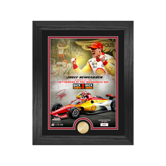 2024 Indianapolis 500 Winner Josef Newgarden Framed Piece