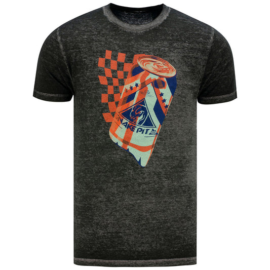 Snake Pit Coors Can Shirt in Grey - Front View