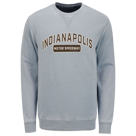 Indianapolis Motor Speedway Vintage Crewneck Sweatshirt in Blue - Front View
